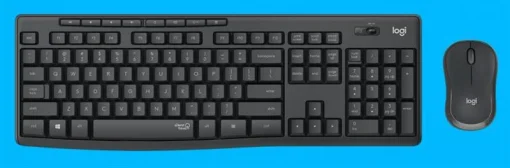 Комплект (клавiатура, миша) бездротовий Logitech MK295 Combo Black USB (920-009800)