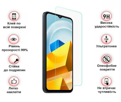 Защитное стекло BeCover для Xiaomi Poco M5 Crystal Clear Glass 3D (708097)