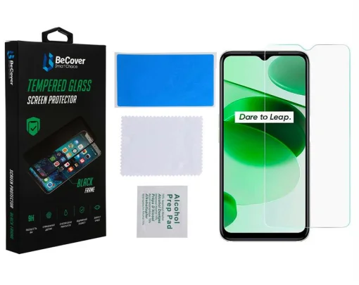 Защитное стекло BeCover для Realme C35 Crystal Clear Glass 3D (708129)