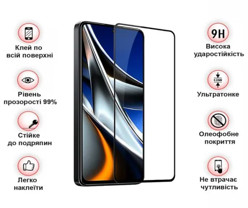 Защитное стекло BeCover для Xiaomi Poco X4 Pro 5G Black (708149)
