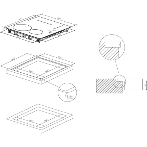 Варочная поверхность Candy CTP6SC4/E1