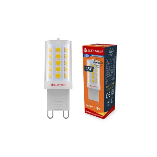 Лампа светодиодная капсула Electrum 4W G9 4000K керамический корпус A-LC-1896