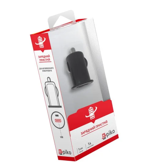 Сетевое зарядное устройство для Piko MSH-SC-033 (1USBx1A) Black (1283126462580)