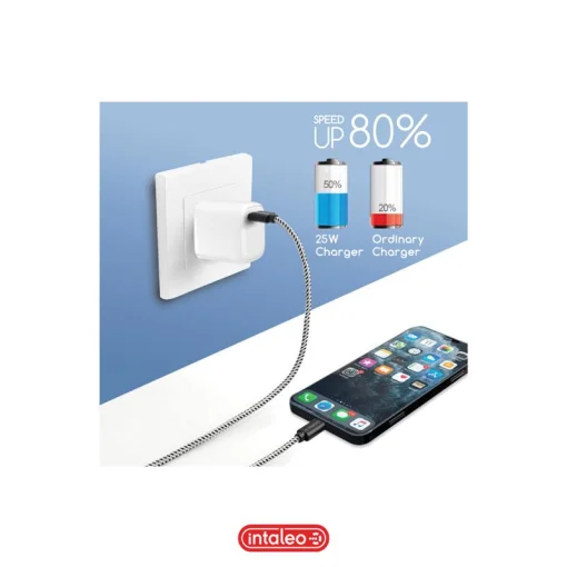 Сетевое зарядное устройство для Intaleo TCGQPD125 (1USBx3A) White (1283126538827)