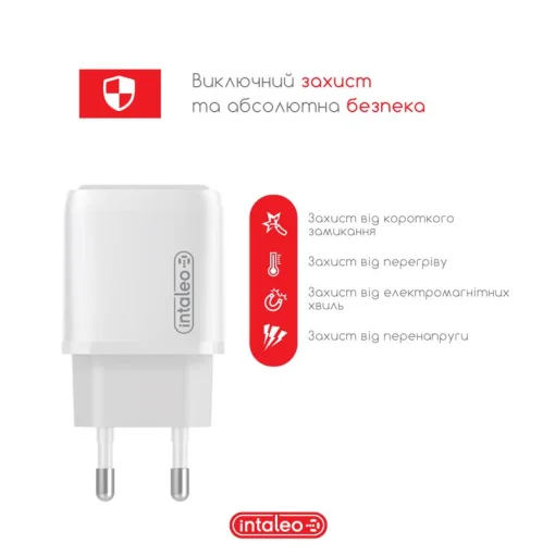 Сетевое зарядное устройство для Intaleo TCGQPD125 (1USBx3A) White (1283126538827)