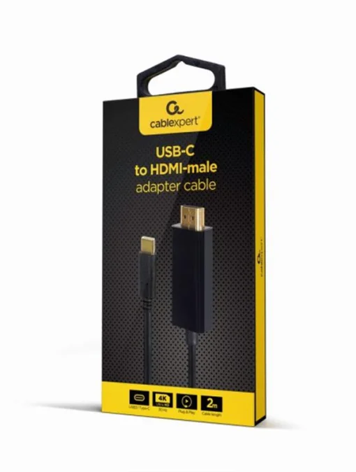 Кабель Cablexpert (A-CM-HDMIM-01) USB Type C - HDMI, 2 м, черный