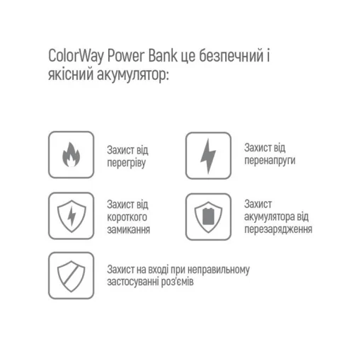 Повербанк COLORWAY Slim 20000mAh Black (CW-PB200LPD2BK)