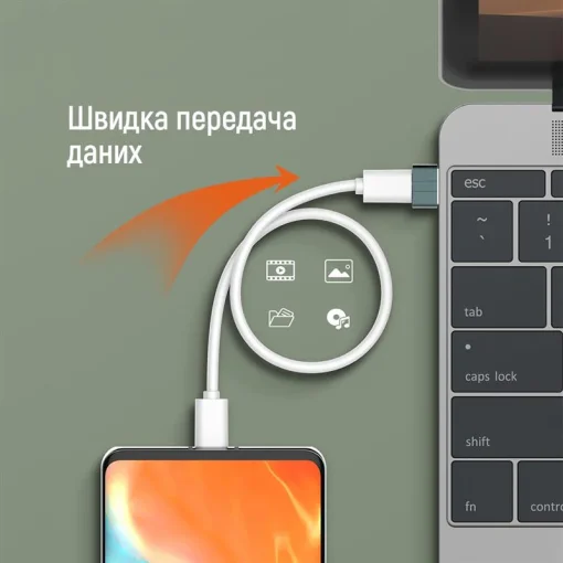 Адаптер ColorWay USB Type-C - USB V 3.0 (F/M) silver (CW-AD-CA)