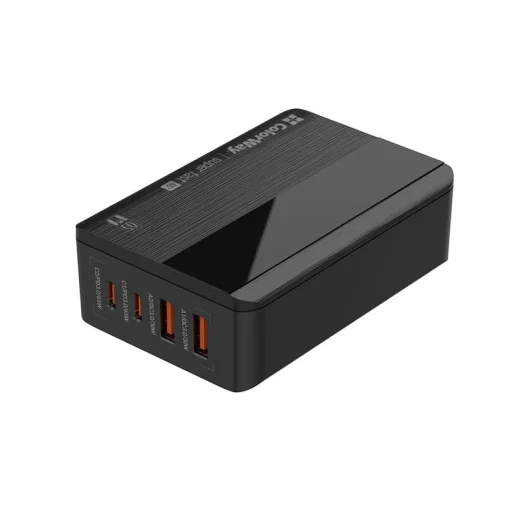 Сетевое зарядное устройство для ColorWay Power Delivery (2USB-A + 2USB TYPE-C) (65W) Black (CW-CHS040PD-BK)