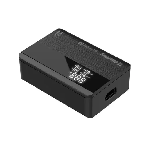 Сетевое зарядное устройство для ColorWay Power Delivery (2USB-A + 2USB TYPE-C) (65W) Black (CW-CHS040PD-BK)