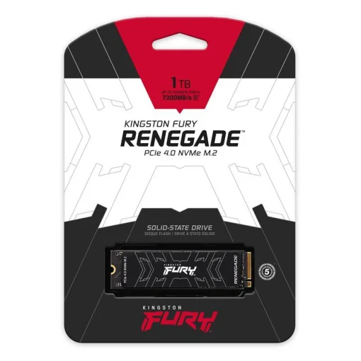 Накопитель SSD 1.0TB Kingston Fury Renegade M.2 2280 PCIe 4.0 x4 NVMe 3D TLC (SFYRS/1000G)
