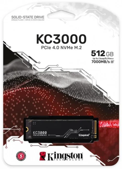 Накопитель SSD 512GB Kingston KC3000 M.2 2280 PCIe 4.0 x4 NVMe 3D TLC (SKC3000S/512G)