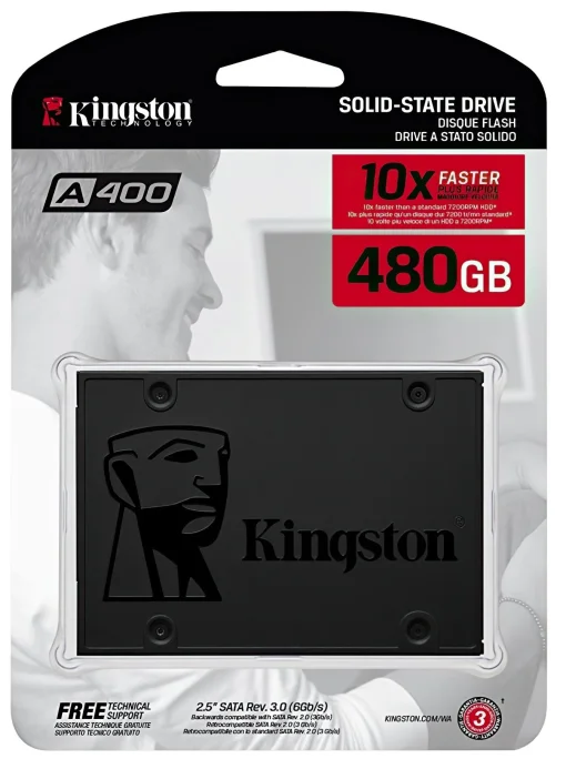 Накопитель SSD 480GB Kingston SSDNow A400 2.5" SATAIII (SA400S37/480G)