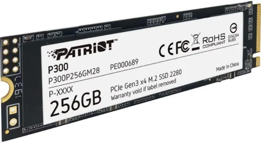 Накопитель SSD 256GB Patriot P300 M.2 2280 PCIe 3.0 x4 NVMe TLC (P300P256GM28)