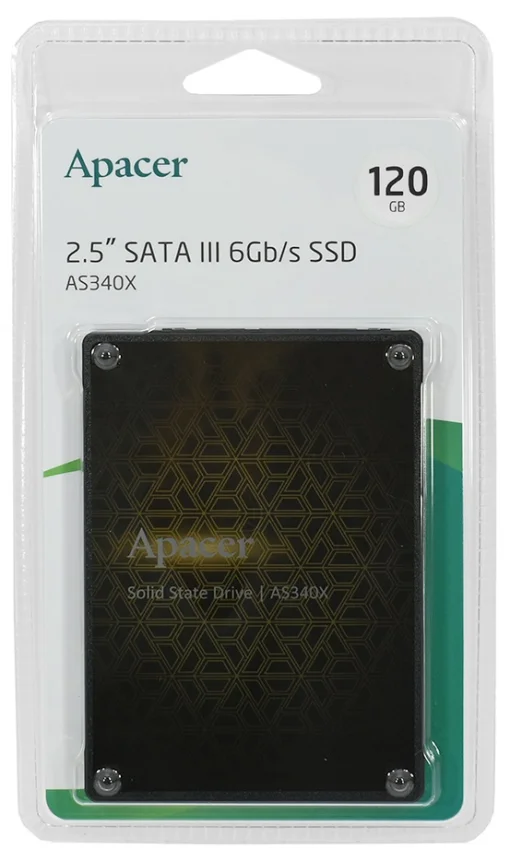 Накопитель SSD  120GB Apacer AS340X Panther 2.5" SATAIII TLC (AP120GAS340XC-1)