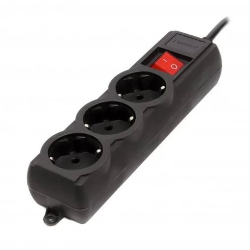 Фільтр живлення Gembird Pro (SPG3-G-15B-PRO) 3 розетки, 4.5м, чорний