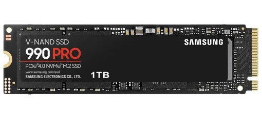 Накопитель SSD 1ТB Samsung 990 PRO M.2 2280 PCIe 4.0 x4 NVMe V-NAND MLC (MZ-V9P1T0BW)