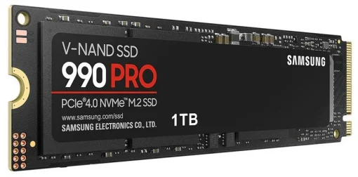 Накопитель SSD 1ТB Samsung 990 PRO M.2 2280 PCIe 4.0 x4 NVMe V-NAND MLC (MZ-V9P1T0BW)