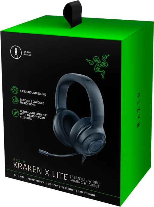 Гарнитура Razer Kraken X Lite Black (RZ04-02950100-R381)