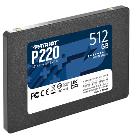 Накопитель SSD 512GB Patriot P220 2.5" SATAIII TLC (P220S512G25)