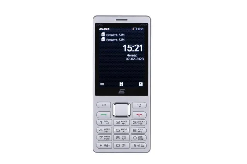 Мобильный телефон 2E E280 2022 Dual Sim Silver (688130245227)