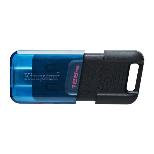 Флэш-накопитель USB3.2 128GB Type-C Kingston DataTraveler 80 M Blue/Black (DT80M/128GB)