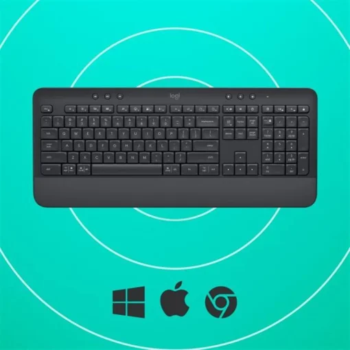 Клавiатура бездротова Logitech Signature K650 US Graphite USB (920-010945)