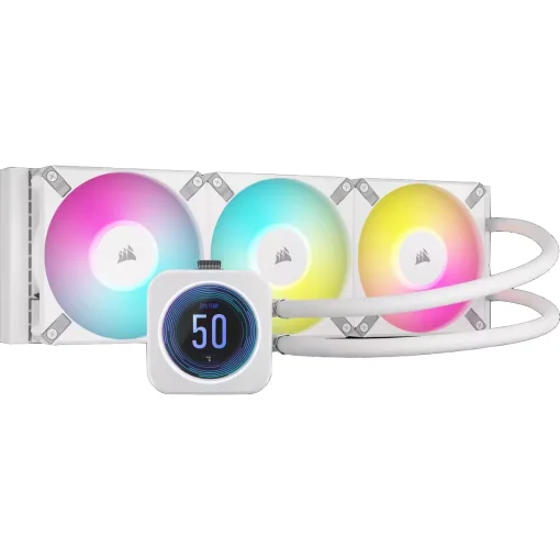 Система водяного охлаждения Corsair iCUE H150i Elite LCD XT White Display Liquid CPU Cooler (CW-9060077-WW)