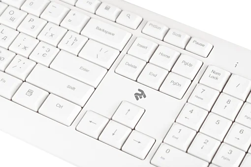 Клавіатура бездротова 2E KS220 WL Ukr White (2E-KS220WW)