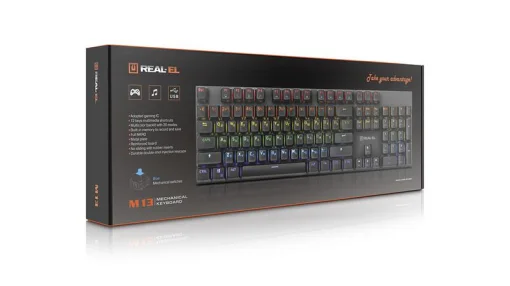 Клавіатура REAL-EL M 13 Grey USB