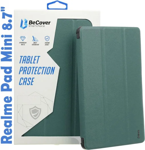 Чехол-книга BeCover Smart для Realme Pad Mini 8.7" Dark Green (708259)