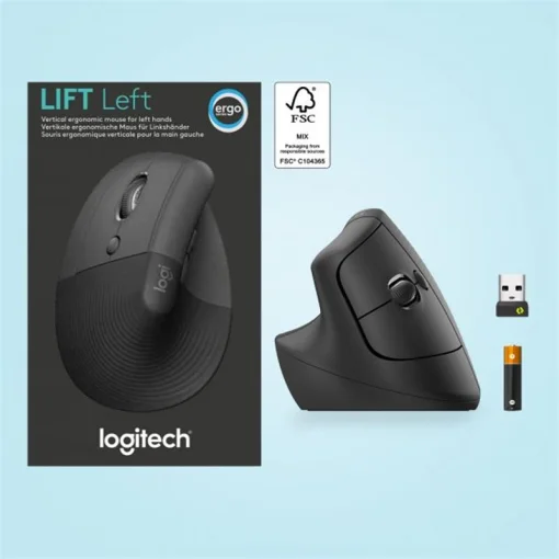 Мышка беспроводная Logitech Lift Vertical Ergonomic (910-006474) Graphite USB