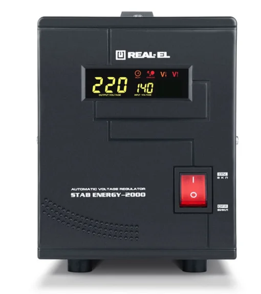 Стабилизатор REAL-EL Stab Energy-2000 Black
