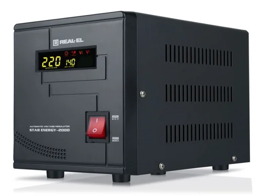 Стабилизатор REAL-EL Stab Energy-2000 Black