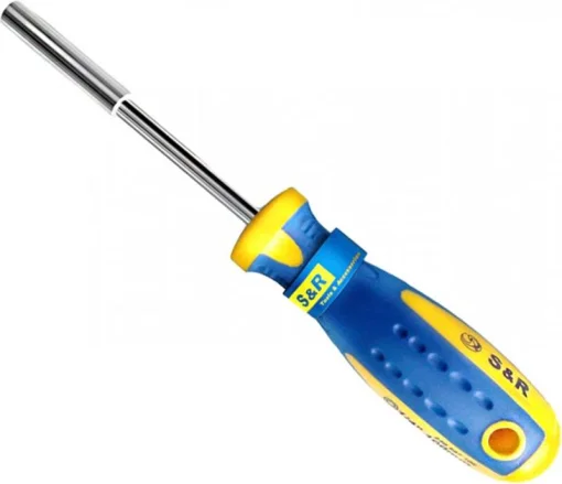 Отвертка-держатель бит S&R 1/4" 100 мм (250587100)