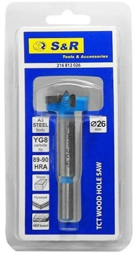 Сверло Форстнера S&R 26 мм (216812026)