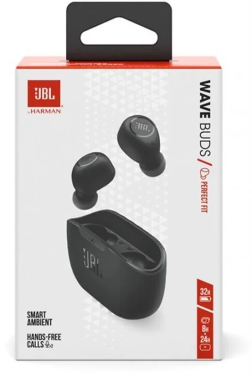 Bluetooth-гарнитура JBL Wave Buds Black (JBLWBUDSBLK)