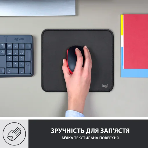 Игровая поверхность Logitech Mouse Pad Studio Graphite (956-000049)