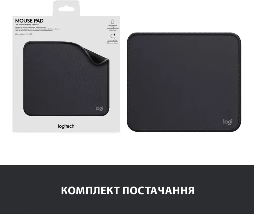 Игровая поверхность Logitech Mouse Pad Studio Graphite (956-000049)