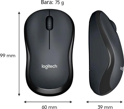Мишка бездротова Logitech M220 Silent (910-004878) Charcoal USB
