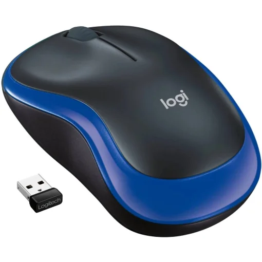 Мышка беспроводная Logitech M185 (910-002239) Blue USB