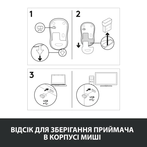 Мышка беспроводная Logitech M185 (910-002239) Blue USB