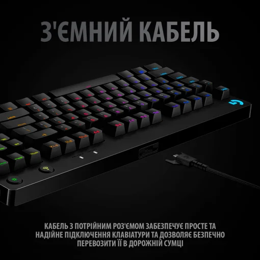 Клавiатура Logitech G Pro Mechanical Gaming USB (920-009392)