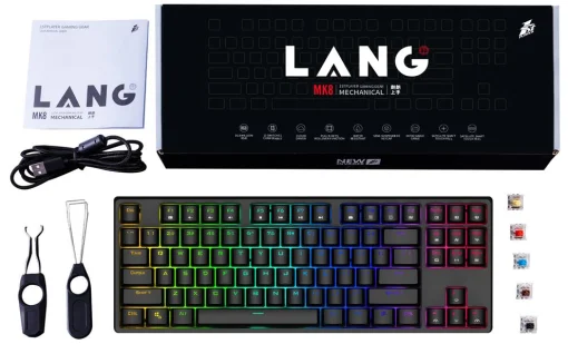 Клавиатура 1stPlayer MK8 Lite Gateron Yellow Switch