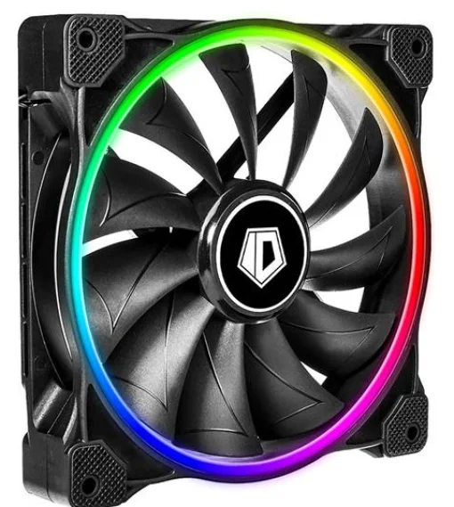 Вентилятор ID-Cooling ZF-14025-ARGB (Single Pack), 140x140x25мм, 4-pin PWM, черный