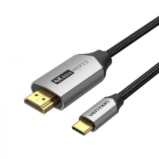 Кабель Vention USB Type-C – HDMI V 2.0, (M/M), 2 м, Grey (CRBBH)