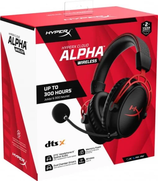 Гарнитура HyperX Cloud Alpha Wireless Black/Red (4P5D4AA)