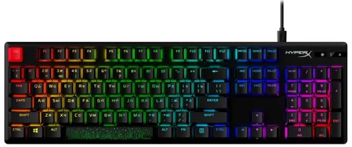 Клавіатура HyperX Alloy Origins Red RGB PBT ENG/RU Black (639N3AA) USB