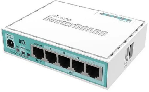 Маршрутизатор MikroTik RouterBOARD RB750GR3 hEX (880MHz/256Mb, 5х1000Мбит, PoE in)