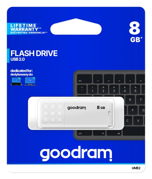 Флеш-накопитель USB 8GB GOODRAM UME2 White (UME2-0080W0R11)